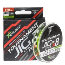 Шнур Intech Tournament Jig Style PE X8 150м Lime Green #0.8 12.1lb фото