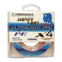 Шнур Kosadaka Ultra Pro X4 0.10мм 110м Orange фото