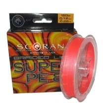 Шнур Scorana Super PE X8 0.12мм 150м Orange фото