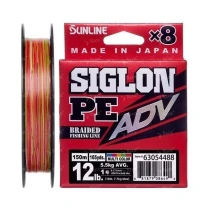 Шнур Sunline Siglon PE ADV x8 мультиколор #0.5 6lb 150m фото