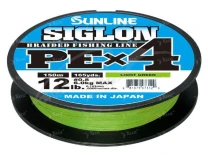 Шнур Sunline Siglon PE x4 50lb салатный 150m фото