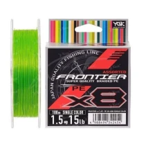 Шнур YGK Frontier Braid Cord x8 100м зелений #1.5 25lb фото