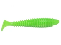 Силикон Angry Baits Fatik 2.8" Acid Green UV 5шт фото