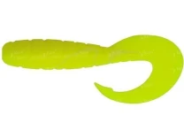 Силікон Fishup Mighty Grub 4.5" 046-Lemon 4шт - фото