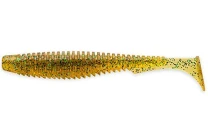 Силикон Fishup U-Shad 3.0" 036-Caramel-Green Black 9шт - фото