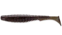 Силикон Fishup U-Shad 3.5" 050-Green Pumpkin Brown-Red Purple 8шт - фото