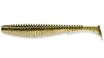 Силикон Fishup U-Shad 3.5" 202-Green Pumpkin-Pearl 8шт - фото