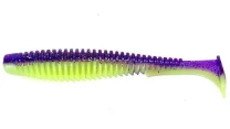 Силикон Fishup U-Shad 4.0" 221-Violet-Lime 8шт фото