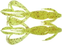 Силикон Keitech Crazy Flapper 3.6" PAL#01 Chartreuse Red flake 7шт - фото