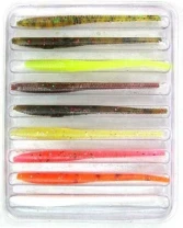 Силикон Lucky John Wiggler Worm 2.3" 140153-Mix1 фото