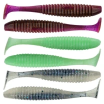 Силикон Angry Baits Shiner 3.0" AB Mix-11 UV 6шт фото