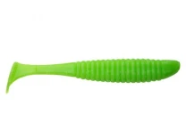 Силикон Angry Baits Shiner 3.0" Acid Green UV 6шт фото