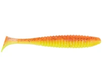 Силикон Angry Baits Shiner 4.0" Crazy Carrot UV 4шт фото
