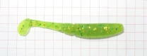 Sakura Slit Shad 2" 20шт #043 Chartreuse w/green фото