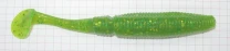 Sakura Slit Shad 4" 8шт #043 Chartreuse w/green фото