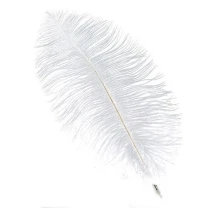 Перо страуса Strike Ostrich Feathers - White фото