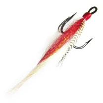 Стример на жереха Strike ST85-04 White-Red - фото