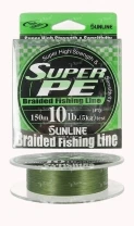 Sunline Super PE 30Lb/15kg #3.0/0.285 150m темно зеленый фото