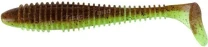 Силикон Keitech FAT Swing Impact 3.3" 401 Green Pumpkin/Chartreuse 7шт - фото