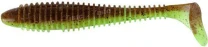 Силикон Keitech FAT Swing Impact 4.3" 401 Green Pumpkin/Chartreuse 5шт - фото