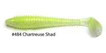 Силикон Keitech FAT Swing Impact 6.8" 484 Chartreuse Shad 3шт - фото