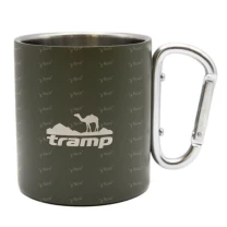 Термокружка Tramp с карабином 350мл UTRC-122-olive фото