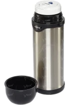 Термос Zojirushi 1.0L SJ-TG10XA серебро с ремешком - фото