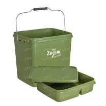 Ведро с лотком и крышкой Carp ZoomBait Bucket With Tray 15л CZ5477 фото