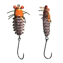 Воблер личинка стрекозы Strike Dragonfly VB07 Brown - фото