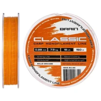 Леска Brain Classic Carp Line 150m orange фото