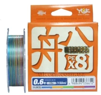 Шнур YGK Veragass PE x8 #0.6 max 14lb 150м фото