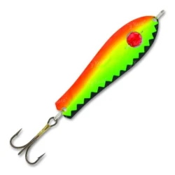 Блесна Kuusamo Professor-3H 75/12 с камнем BL/GR/FYe/FR-S