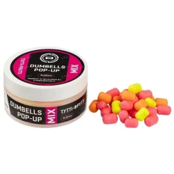 Бойлы Brain Dumbells Pop-Up Mix 34g 6*10mm Tutti-Frutti (тутти-фрутти)