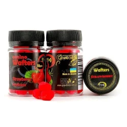 Бойлы Grandcarp нейтральные Amino Wafters 50шт 11-9мм Клубника