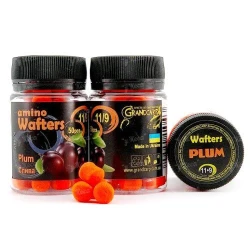Бойлы Grandcarp нейтральные Amino Wafters 50шт 11-9мм Слива