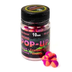 Бойлы Grandcarp Amino Pop-Up 10мм Кальмар Клюква 50шт