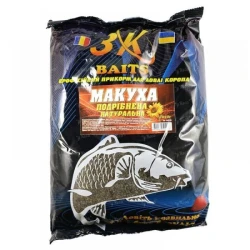 Макуха смажена подрібнена 3KBaits 1кг натуральна