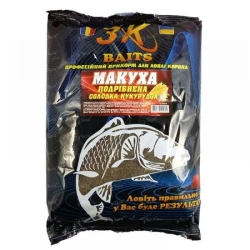 Макуха смажена подрібнена 3KBaits 1кг Солодка кукурудза