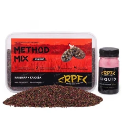 Метод микс RPF Classic 400г пелетс 2мм + 50мл ликвида Кальмар Клюква