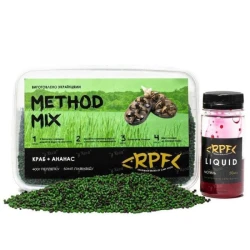 Метод микс RPF Classic 400г пелетс 2мм + 50мл ликвида Краб ананас