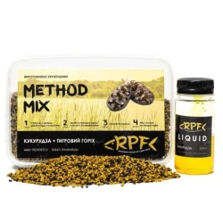 Метод микс RPF Classic 400г пелетс 2мм + 50мл ликвида Кукуруза+тигровый орех