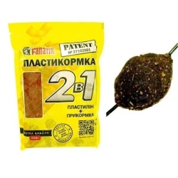 Пластикормка Fanatik 0.5кг Горох - Часник