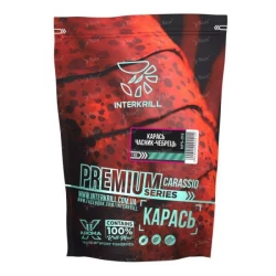 Прикормка Interkrill Premium 1кг Карась-чеснок-чабрець
