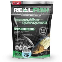 Прикормка RealFish Амур-Толстолоб топленое молоко 1кг
