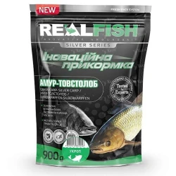 Прикормка RealFish Амур-Толстолоб Укроп 1кг