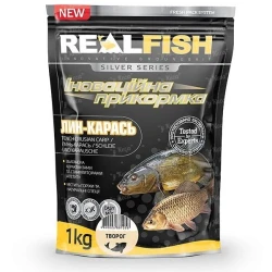 Прикормка RealFish Линь-карась Творог 1кг