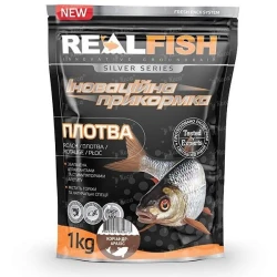 Прикормка RealFish Плотва Кориандр-Арахис 1кг 