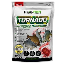 Прикормка RealFish Tornado 900г Карп Тигровый орех- кукуруза