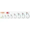 Гачки офсетні зі штопором Gurza Worm 101 KE-3215 - фото 2