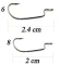 Offset Decoy Mini Hook MG-1 №8 10шт - фото 1
